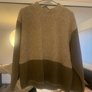 Cozy Two-Tone cozy Sherpa Sweater